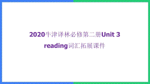 牛津译林版2020必修第二册 unit3 reading重点词汇拓展课件