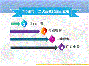 2020年广东中考数学高分一轮复习课件：第三章 函数 第5课时 二次函数的综合应用