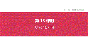 2020江苏省盐城中考复习课件（八年级下册Unit1）