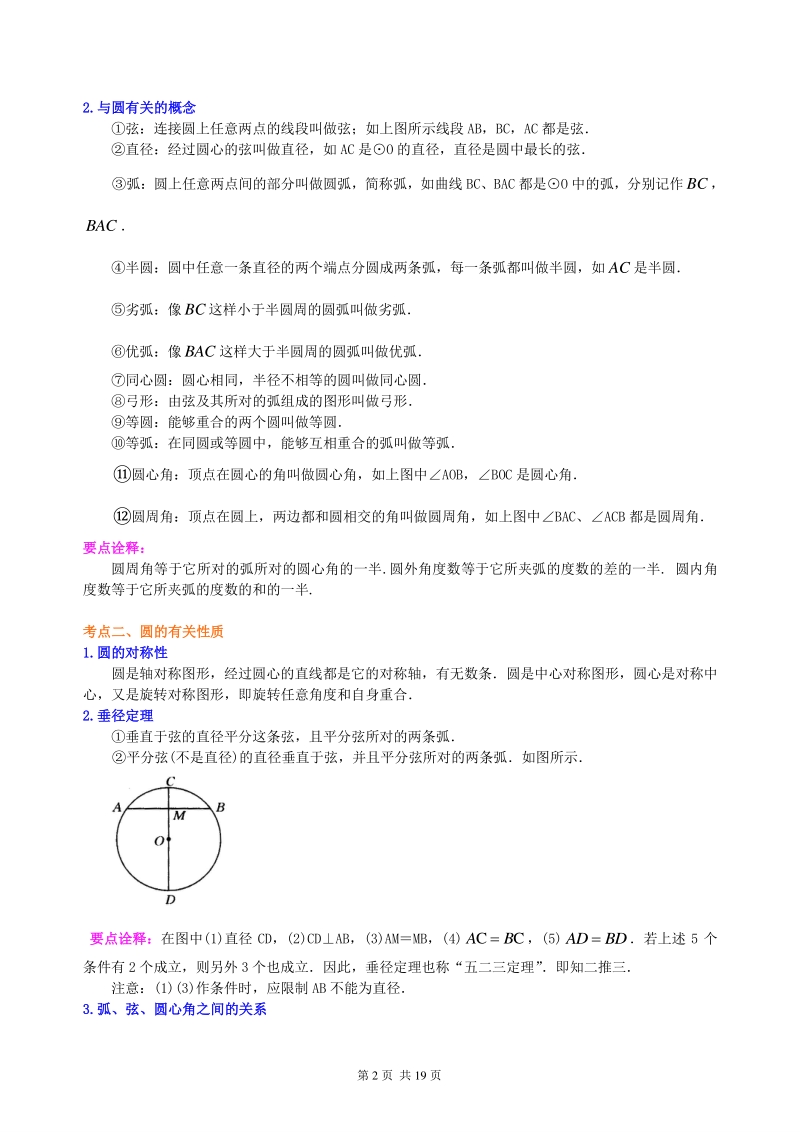 北京四中数学中考总复习：圆综合复习--知识讲解（提高）_第2页
