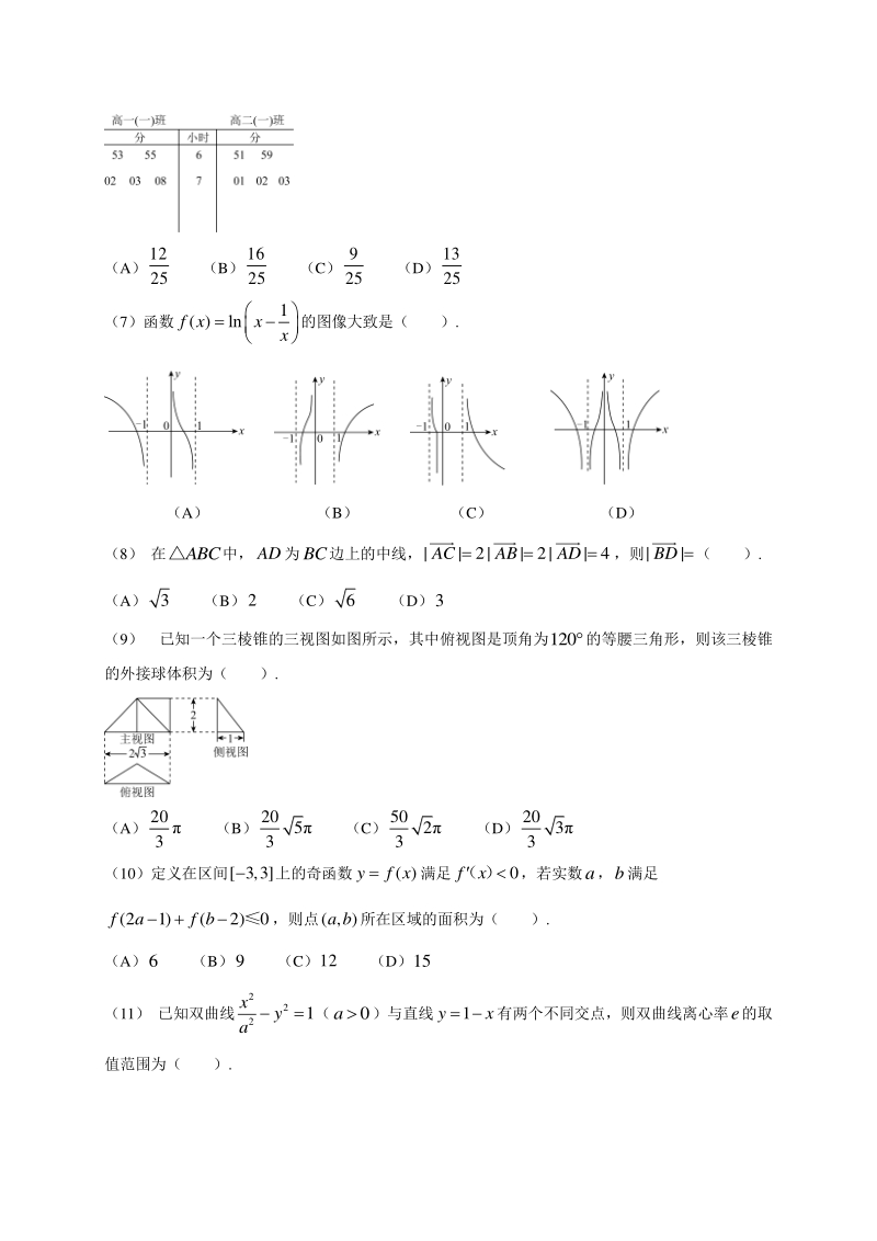 高中数学新课程精品限时训练（36）含答案文科_第2页