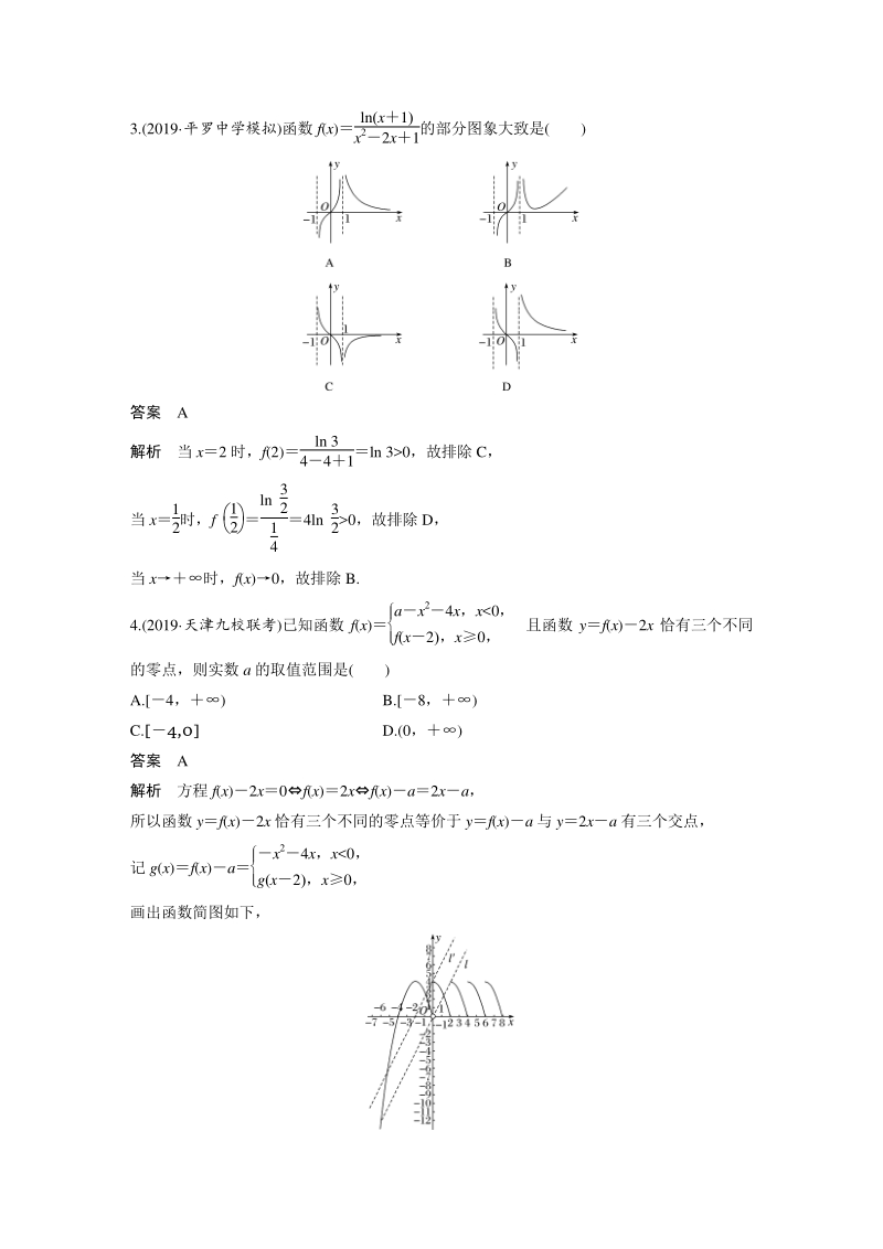 高三数学二轮复习分项练6 函数与导数_第2页