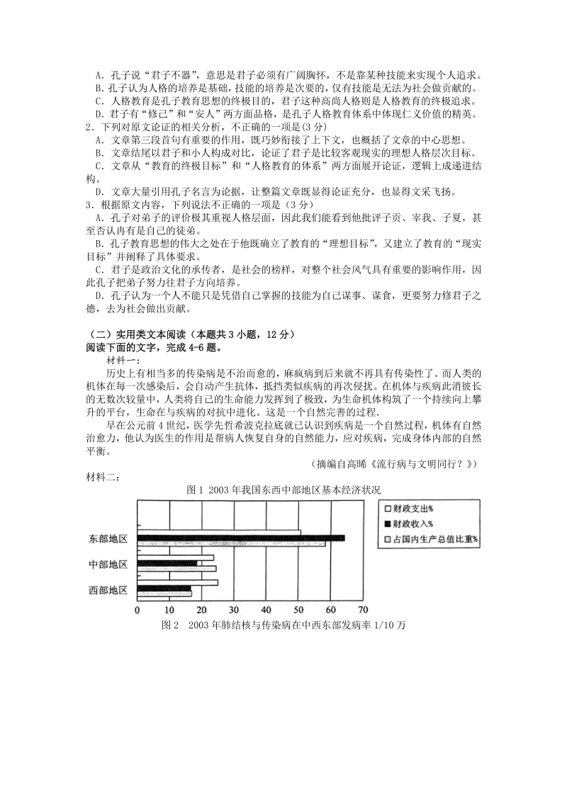 2020年5月湖北省高三调研考试语文试题（含答案）_第2页