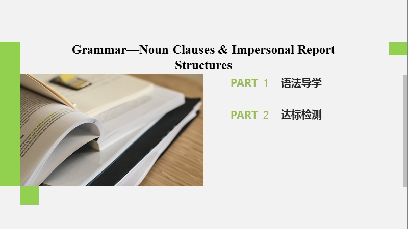 2020年北师大版高中英语选修7课件：Unit19 Grammar—Noun Clauses & Impersonal Report Structures_第2页