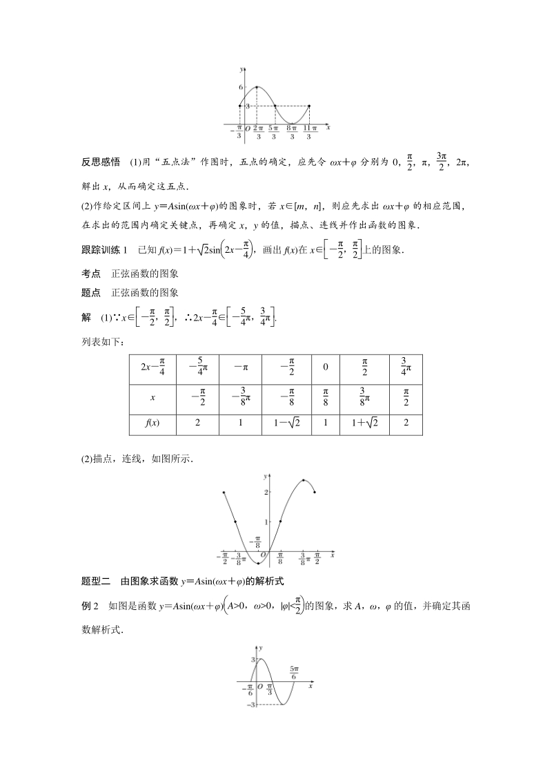 1.5 函数y＝Asin(ωx＋φ)的图象（二）学案（含答案）_第3页