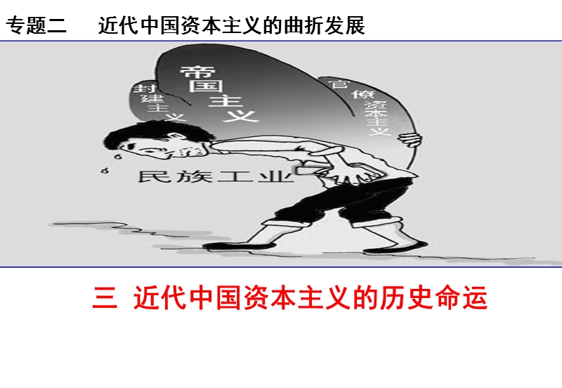 2.3 近代中国资本主义的历史命运 课件（共19张ppt）_第1页