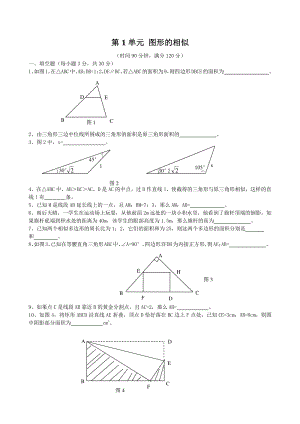 青岛版九年级上 第1单元 图形的相似 单元检测卷及答案（3）
