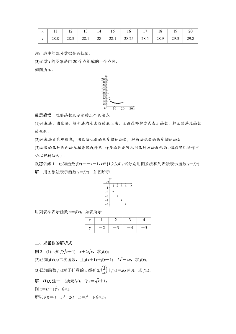 §5.2（第1课时）函数的表示方法 学案（含答案）_第3页