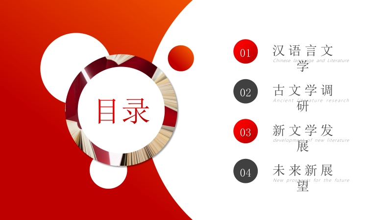 汉语言文学开题报告毕业答辩PPT模板_第2页