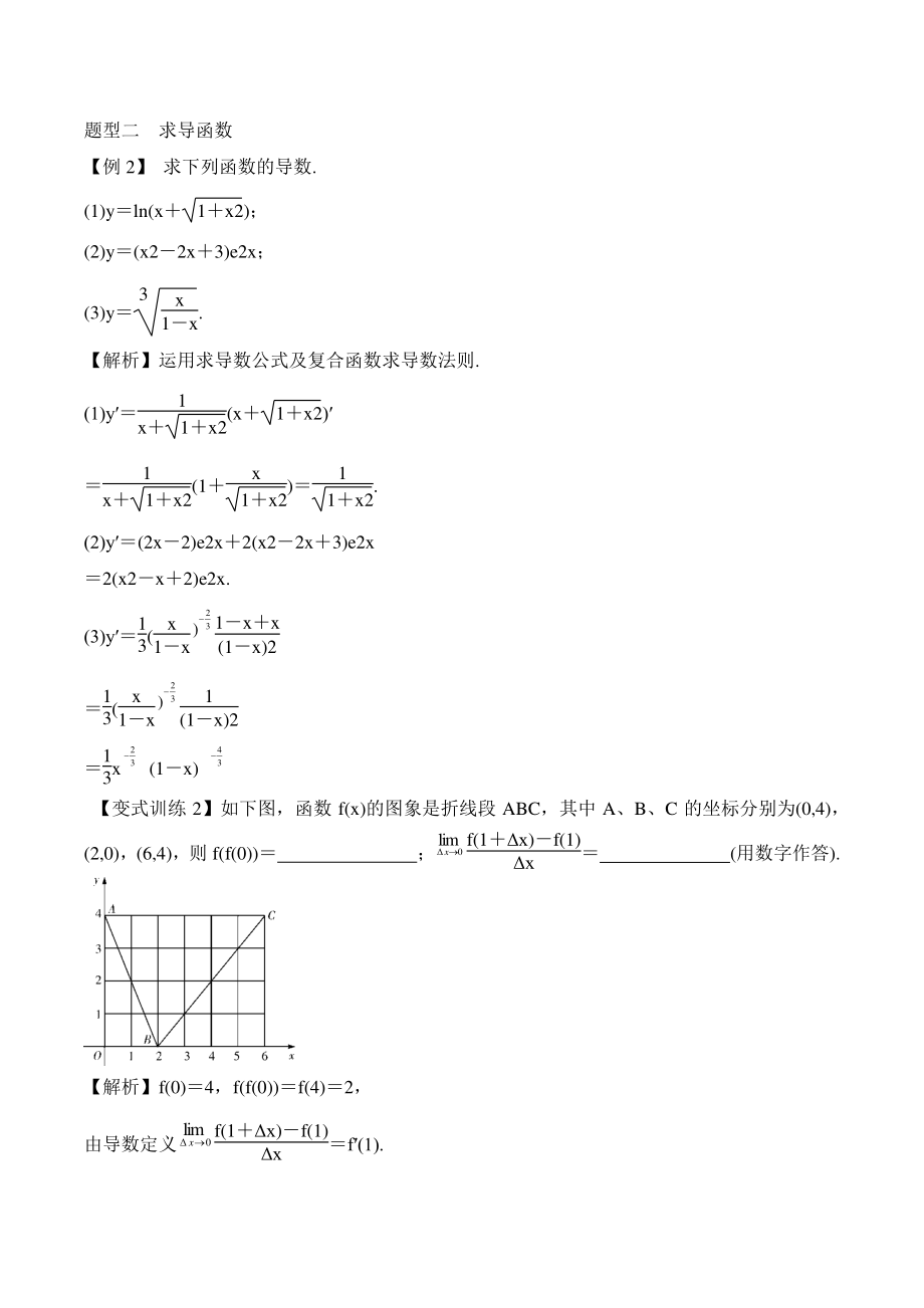 高考数学一轮复习总教案：3.1导数的概念与运算_第3页
