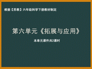 南京市苏教版科学六年级下册《第六单元拓展与应用》全部课件（共2课时）