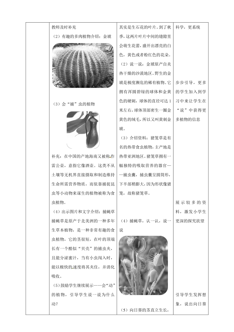 2021年粤教版四年级科学下册7《网上学习：有趣的植物》教案_第3页