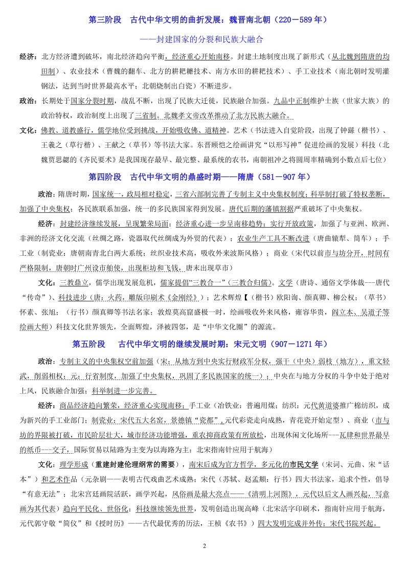 2021年广东省高考高中历史阶段特征_第2页