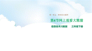 川教版信息技术三下第一单元第4节网上观看大熊猫课件（16张PPT）