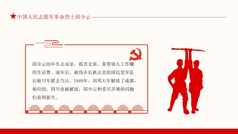 中国人民志愿军革命烈士火烧邱少云的故事动态PPT_第3页
