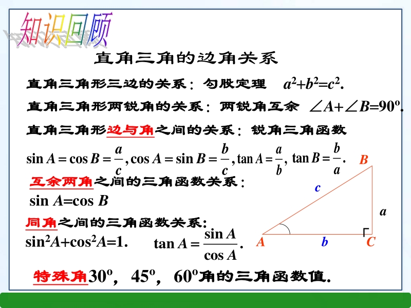 1.2锐角三角函数的计算（1）ppt课件_第2页