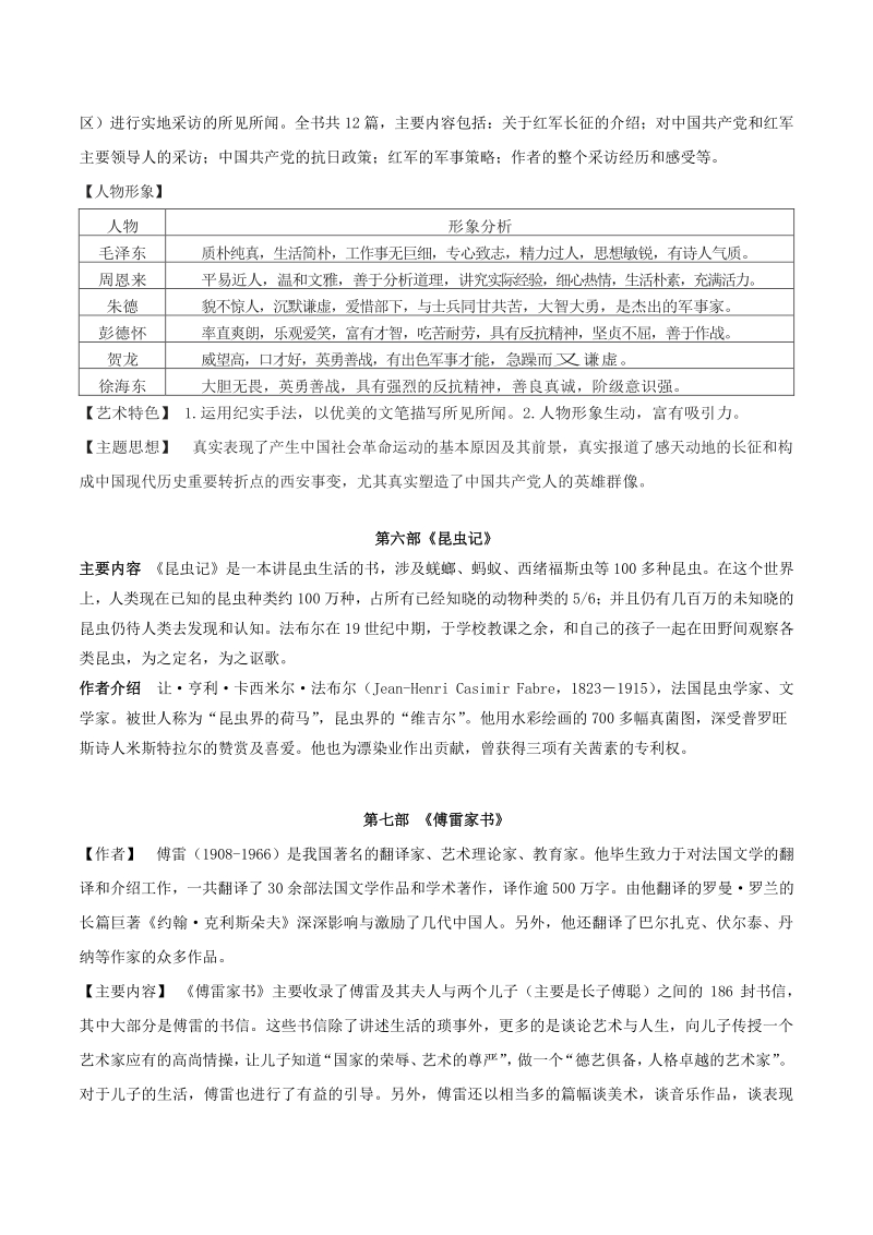 2021年湖南省郴州市中考语文一轮复习：名著导读复习资料_第3页