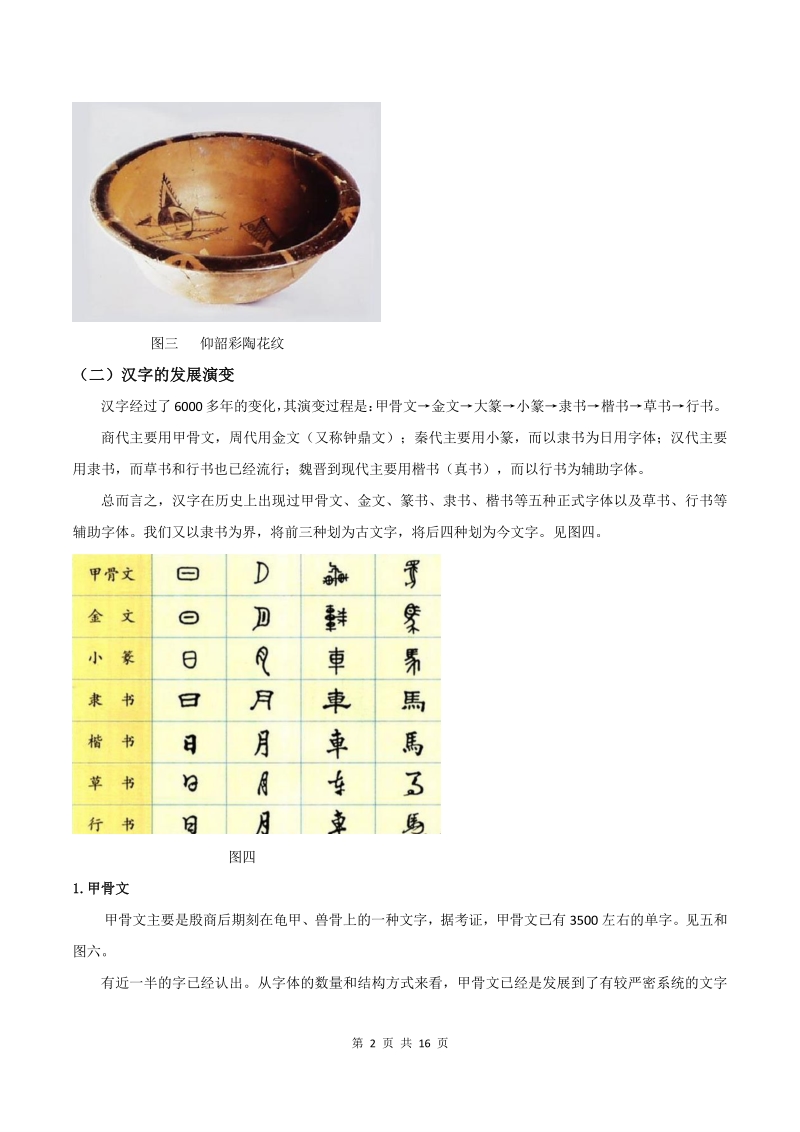 2021年部编版六年级下册语文讲义：汉字起源与形体演变-专题讲练（含答案）_第2页