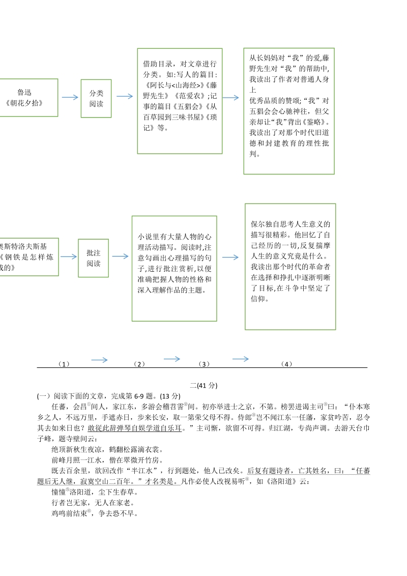 江苏省南京市（八区联考）2020~2021学年九年级下第二次调研测试语文试题（含答案）_第2页