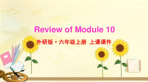2021年外研版六年级英语上册Module10复习课件