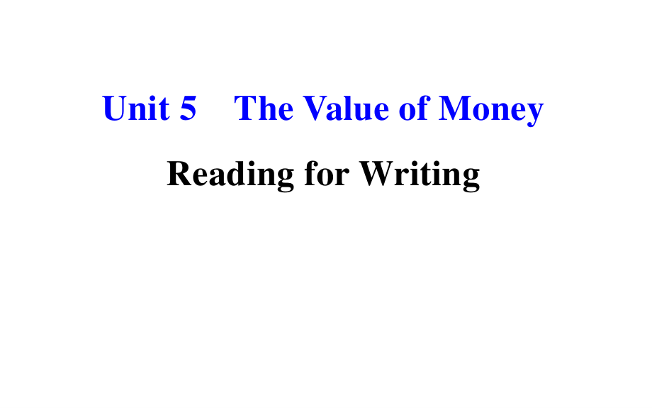 2021年人教版（新教材）高中英语必修第三册Unit5 Reading for Writing课件_第1页