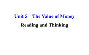 2021年人教版（新教材）高中英语必修第三册Unit5 Reading and Thinking课件
