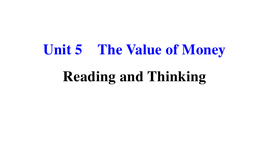 2021年人教版（新教材）高中英语必修第三册Unit5 Reading and Thinking课件_第1页