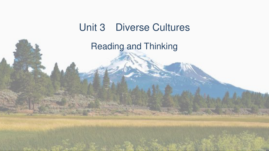 2021年人教版（新教材）高中英语必修第三册Unit3 Reading and Thinking课件_第1页