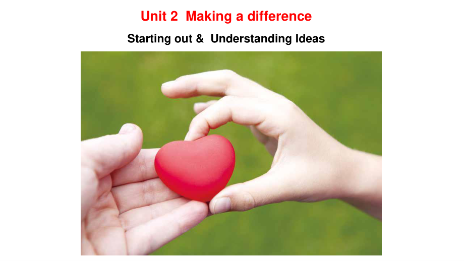 外研版（2019）高中英语必修第三册Unit2 Starting out & Understanding ideass课件_第1页