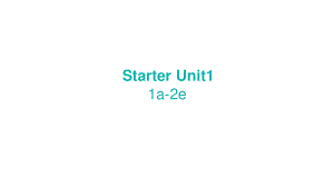 2021年新目标七年级上册StarterUnit1 1a-2e课件（含音频素材）