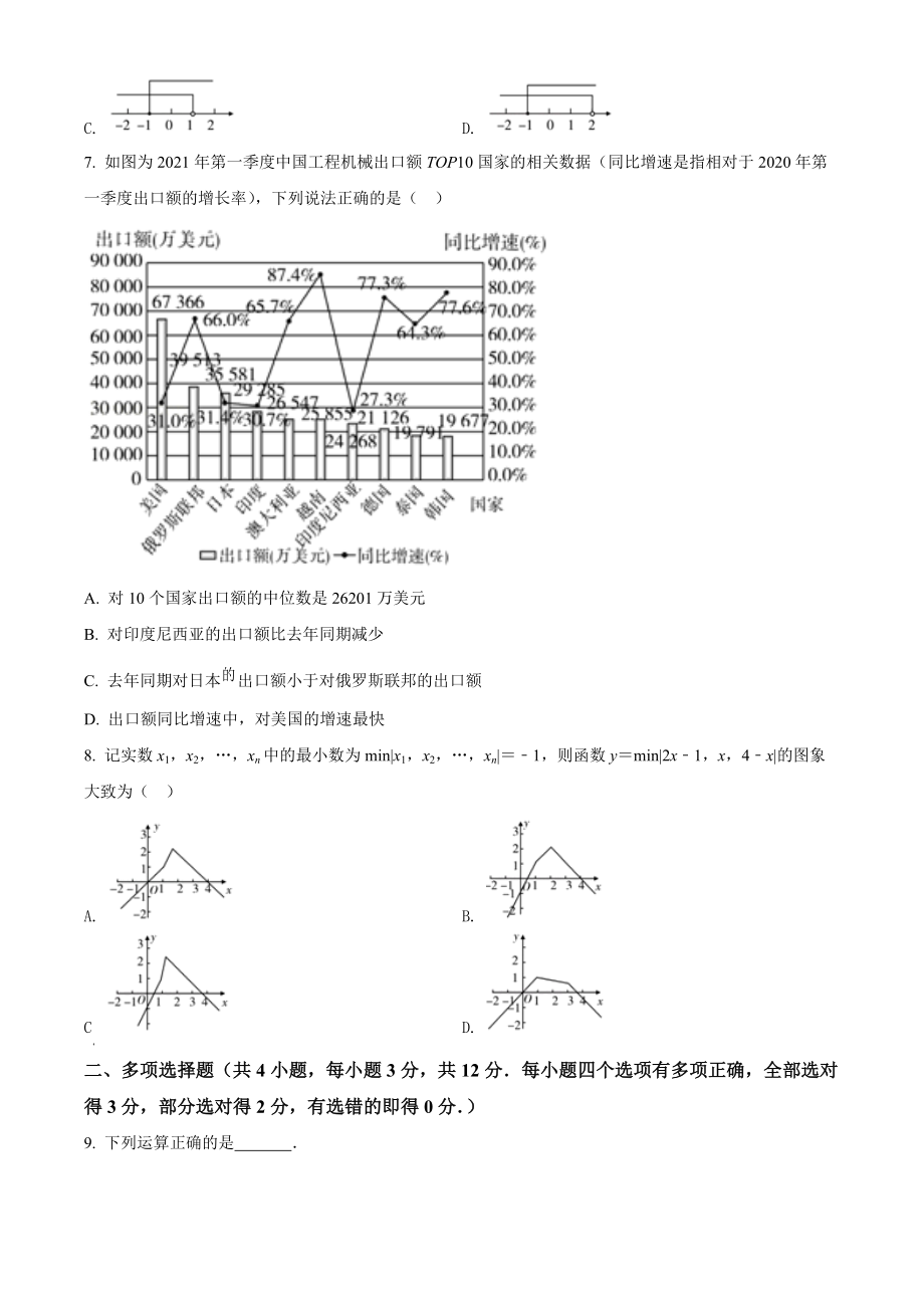 山东省潍坊市2021年中考数学试卷（含答案解析）_第2页