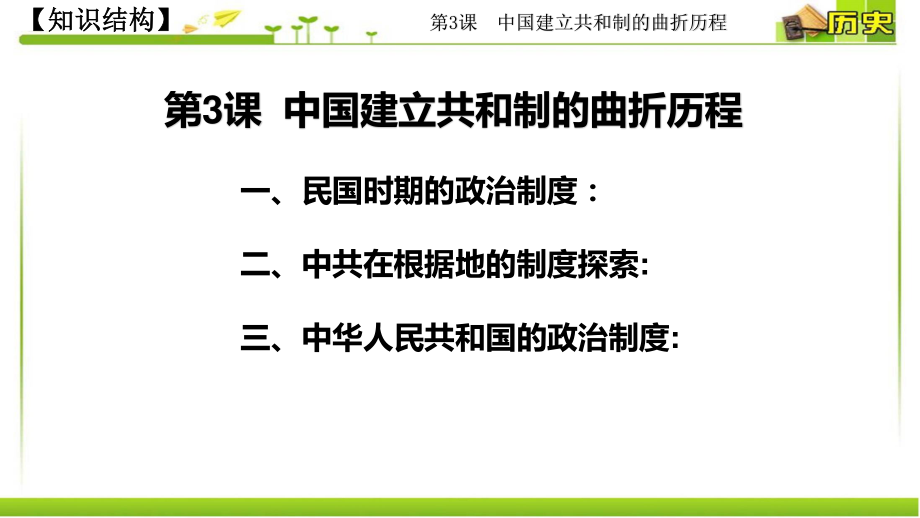 第3课 中国建立共和制的曲折历程ppt课 件（2021年统编版高中历史选择性必修1）_第3页