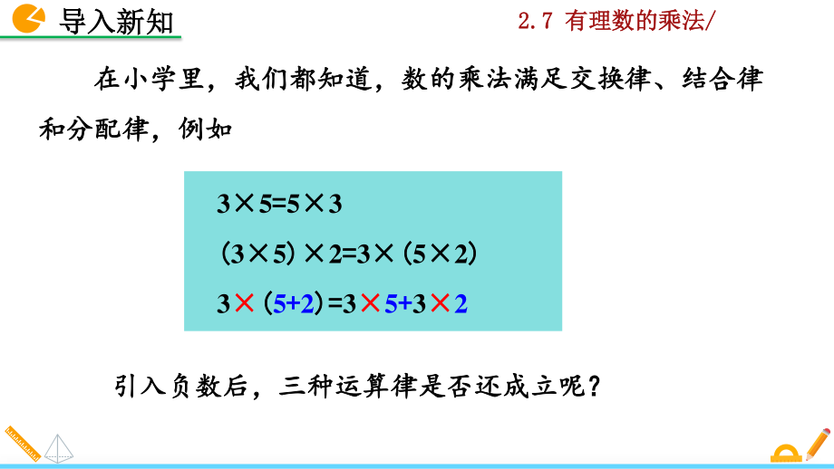 2021北师大版七年级上2.7有理数的乘法（第2课时）课件_第2页