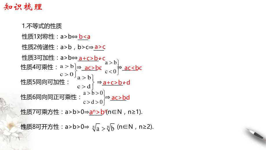 第2章一元二次函数方程和不等式 章末复习小结课件1（共28张PPT）_第3页