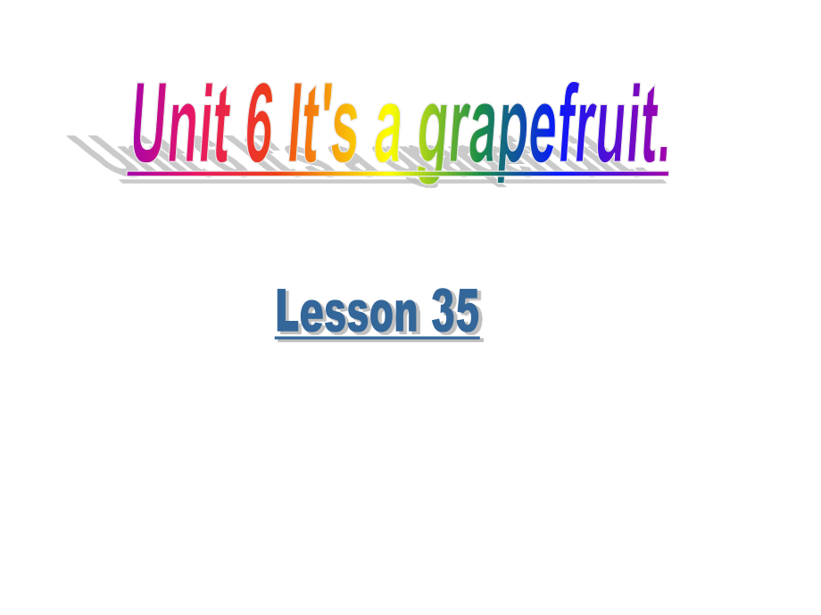 人教精通版五年级上册英语Unit6 Lesson35课件_第1页
