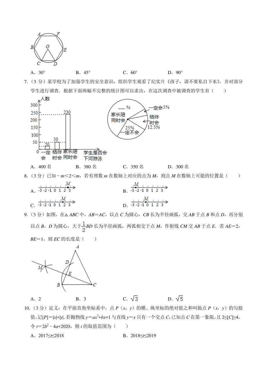 2022年贵州省贵阳市中考模拟数学试题（含答案解析）_第2页