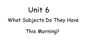 陜旅版（三起）四年级英语上册Unit6习题课件