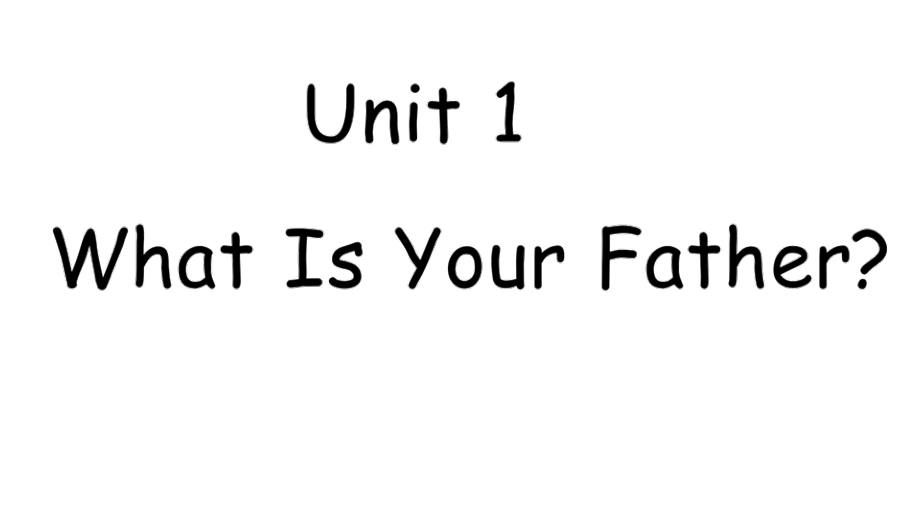 陜旅版（三起）四年级英语上册Unit1习题课件_第1页