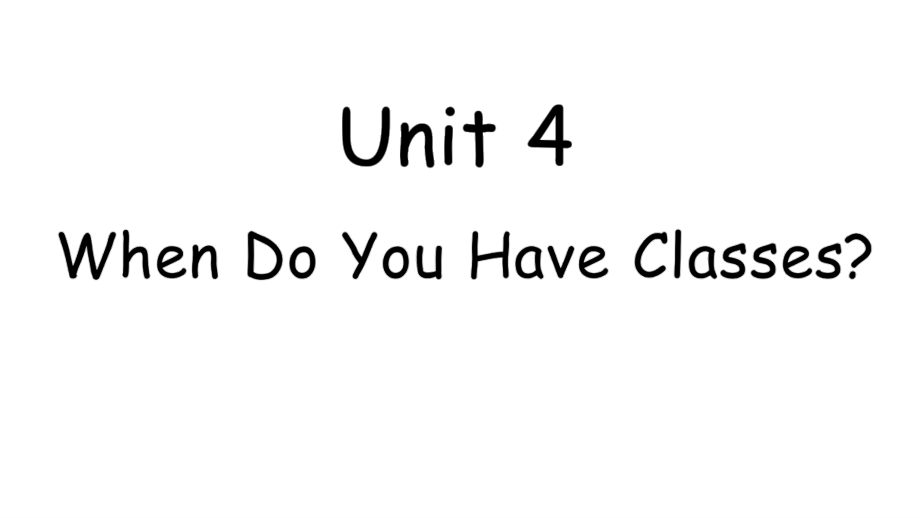 陜旅版（三起）四年级英语上册Unit4习题课件_第1页