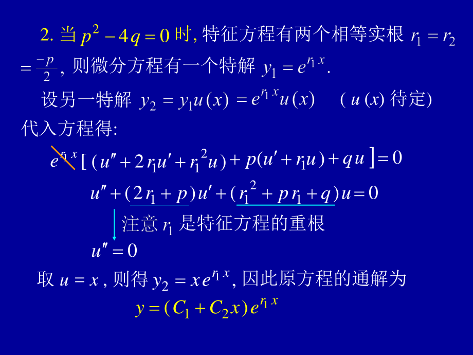 高等数学第七章第七节《常系数齐次线性微分方程》课件_第3页