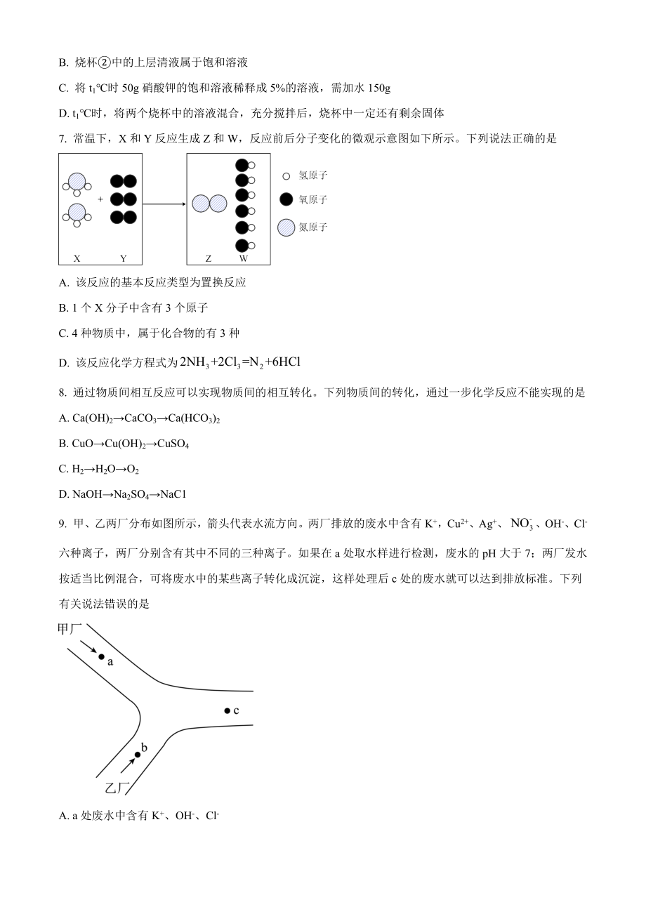 2023年山东省济宁市中考化学试卷（含答案）_第2页
