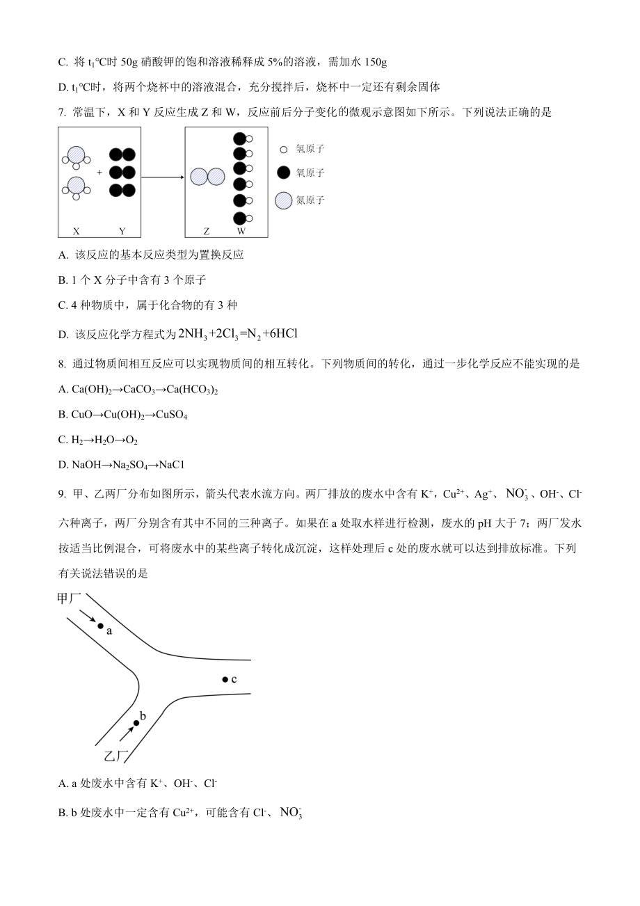 2023年山东省济宁市中考化学试卷（含答案解析）_第2页